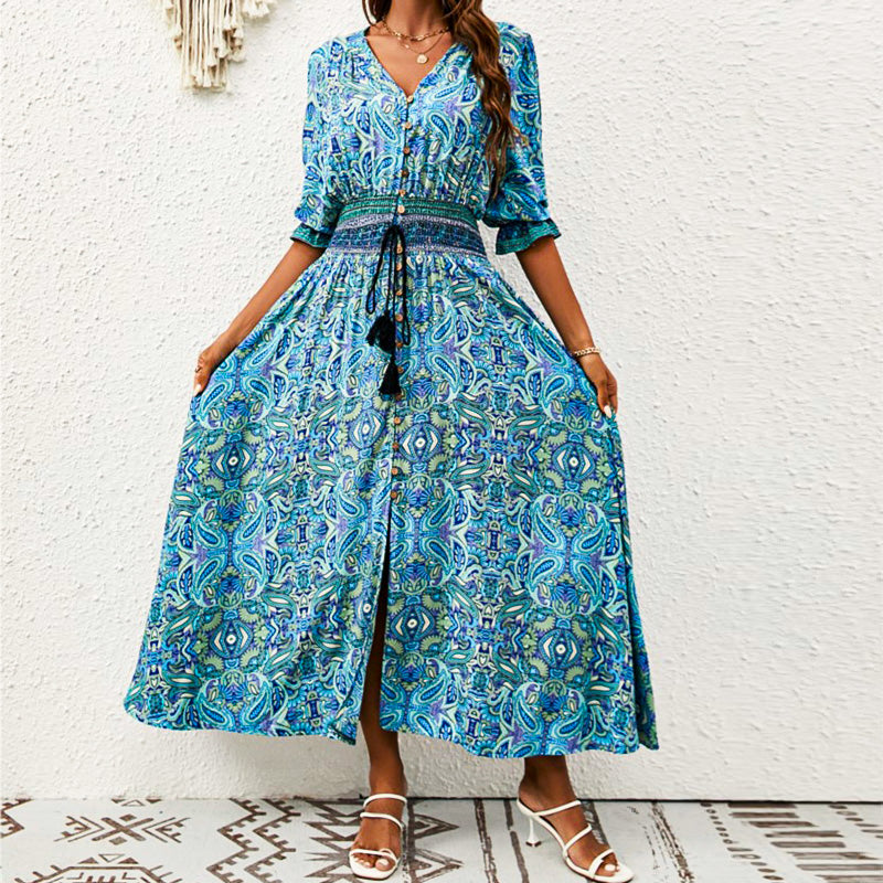 Josiane | Robe Maxi Breeze en Grès
