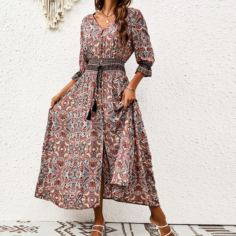 Josiane | Robe Maxi Breeze en Grès