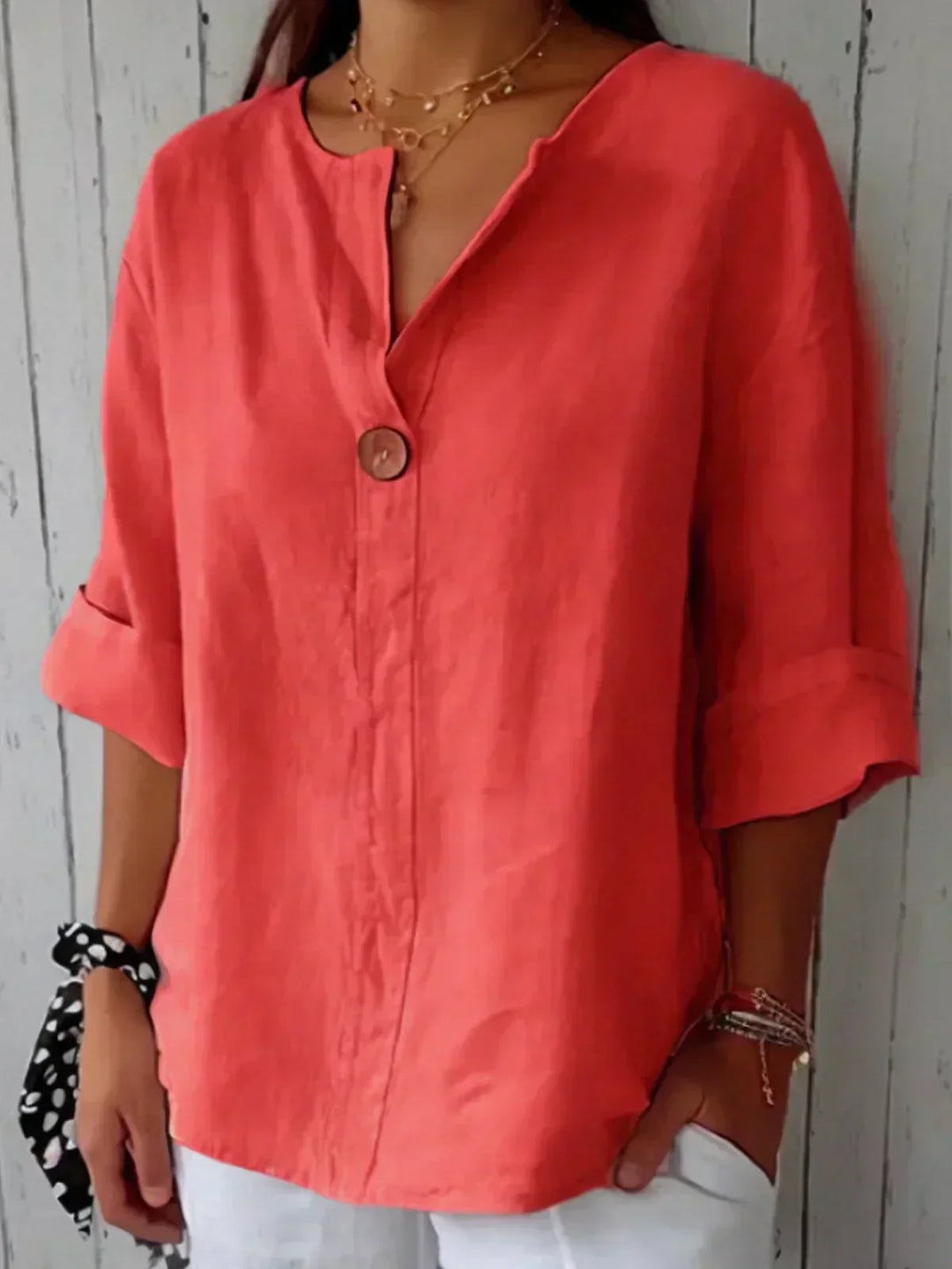 Jessa™ - Blouse Légère à Col en V