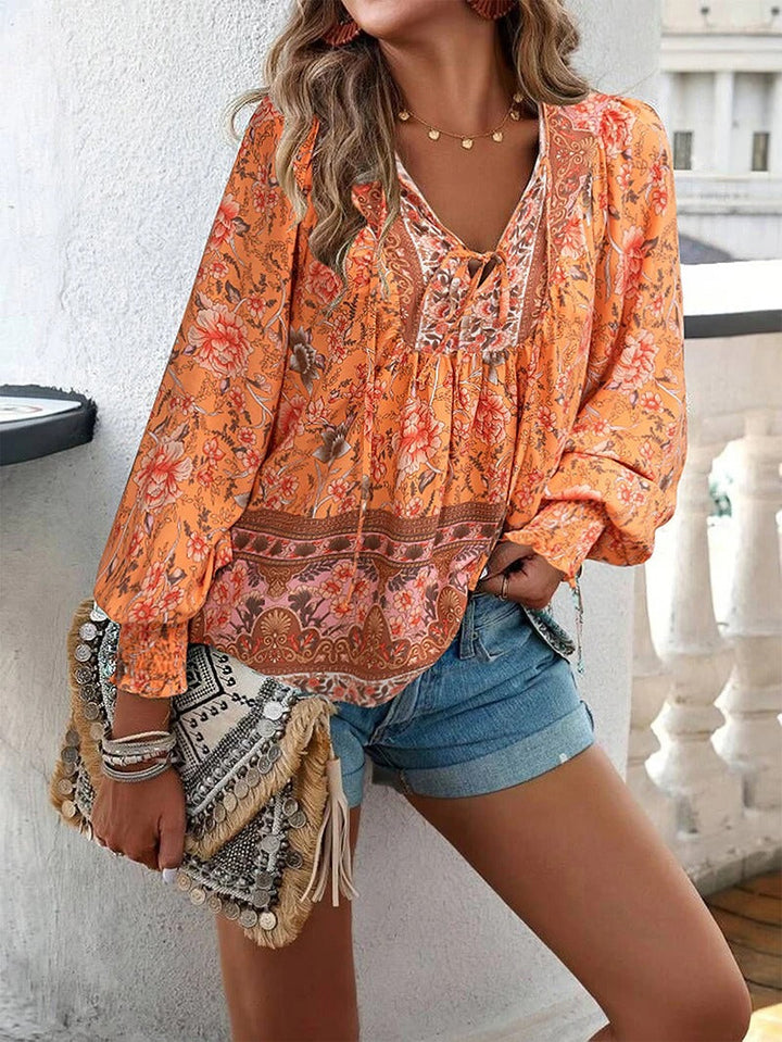 Arya | Blouse Paysanne Boho Blossom