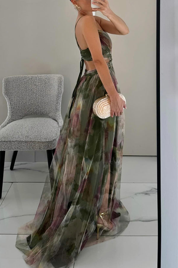 Adeline | Robe longue à fleurs