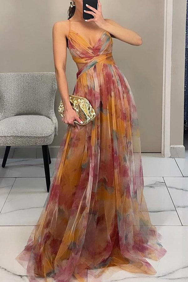 Adeline | Robe longue à fleurs