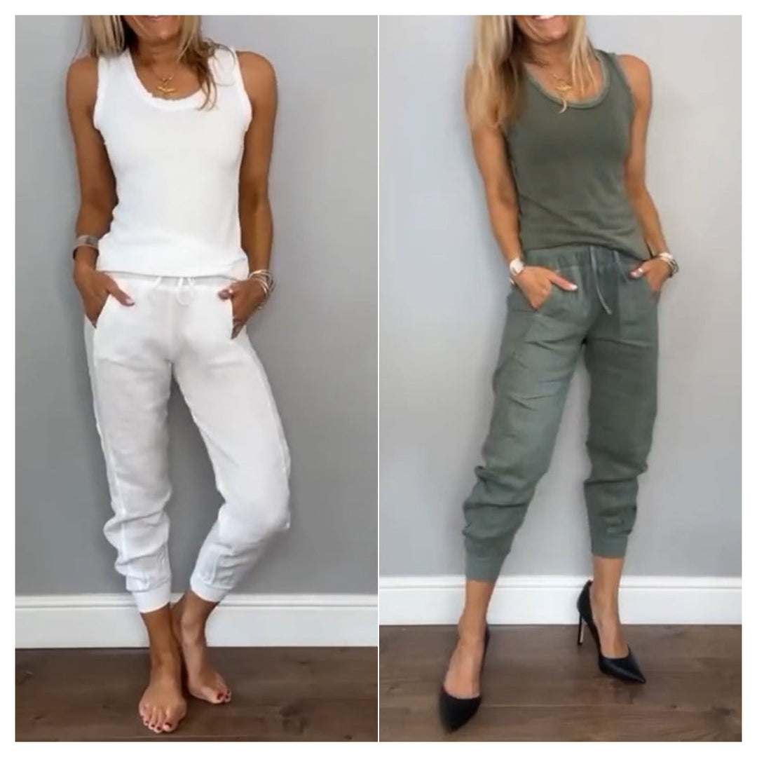 Gabrielle | Ensemble Décontracté Deux Pièces pour un Style Naturel et un Confort Frais