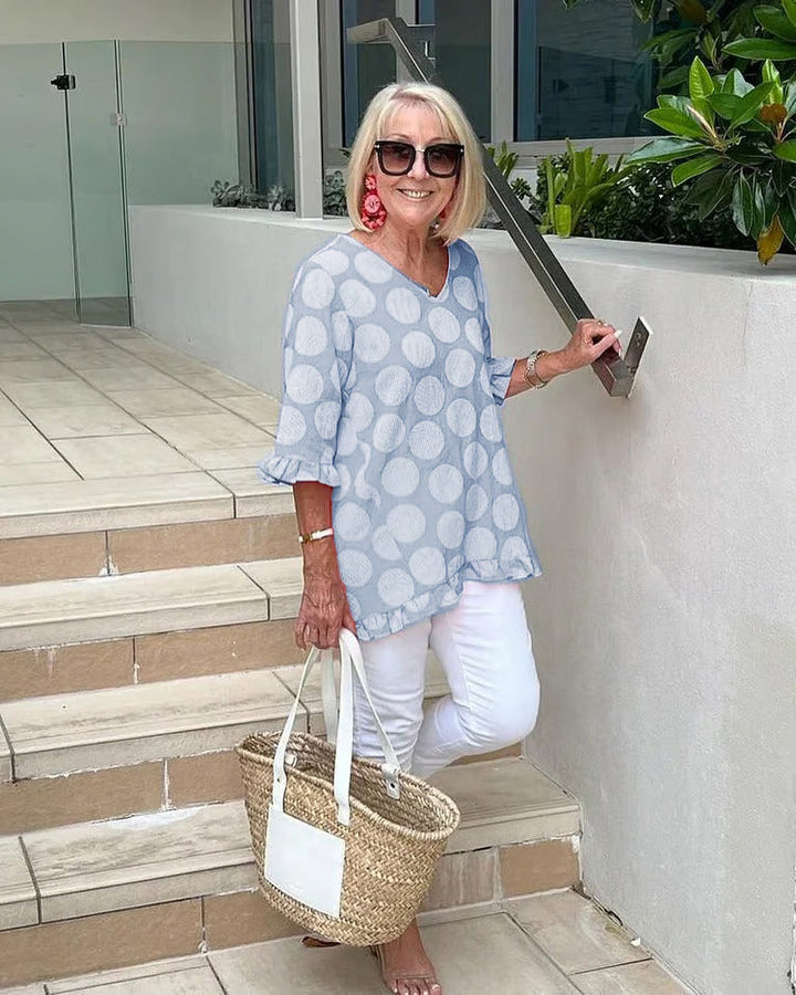Chloe | Blouse V-Neck Élégante