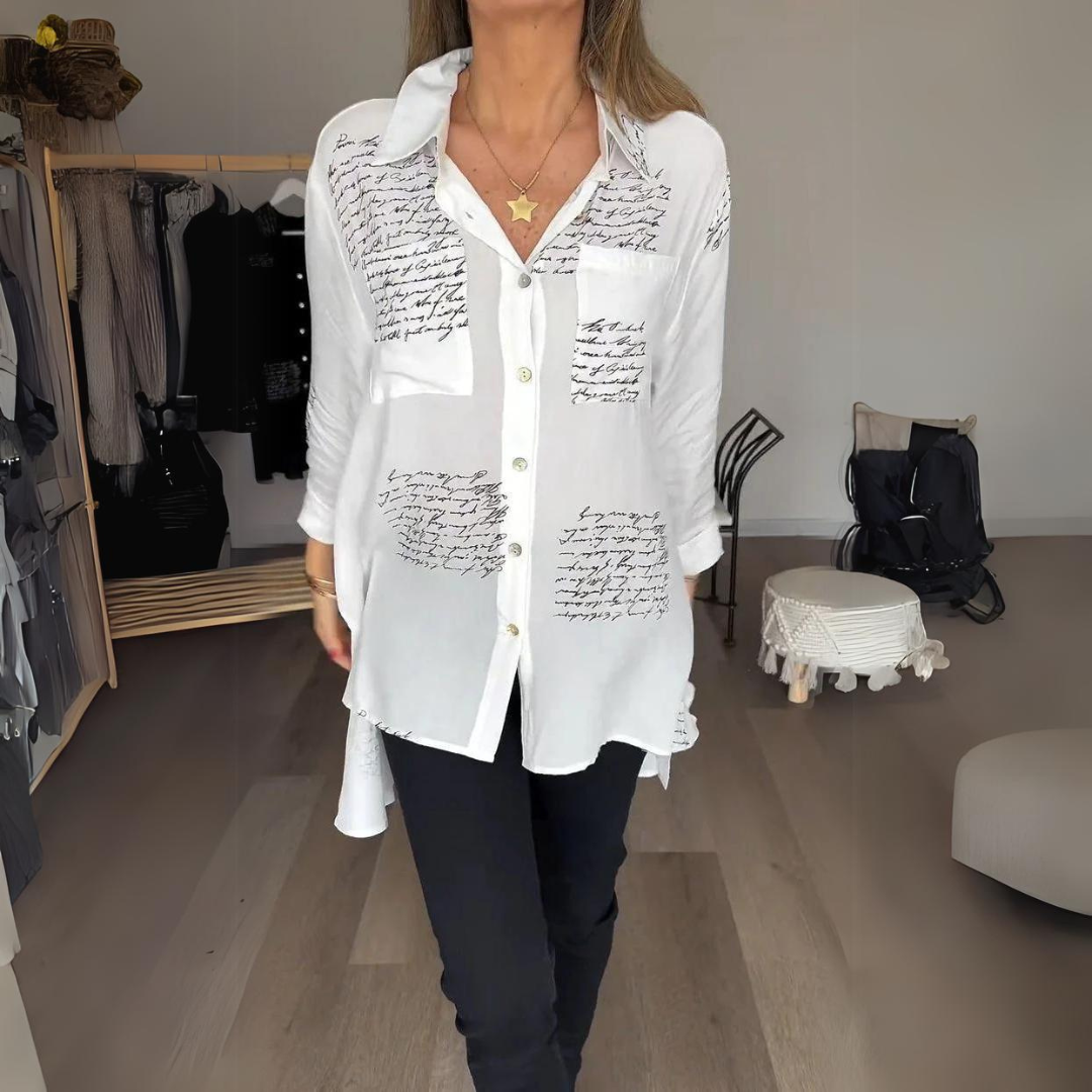 Callista | Chemise Boutonnée Manuscrite
