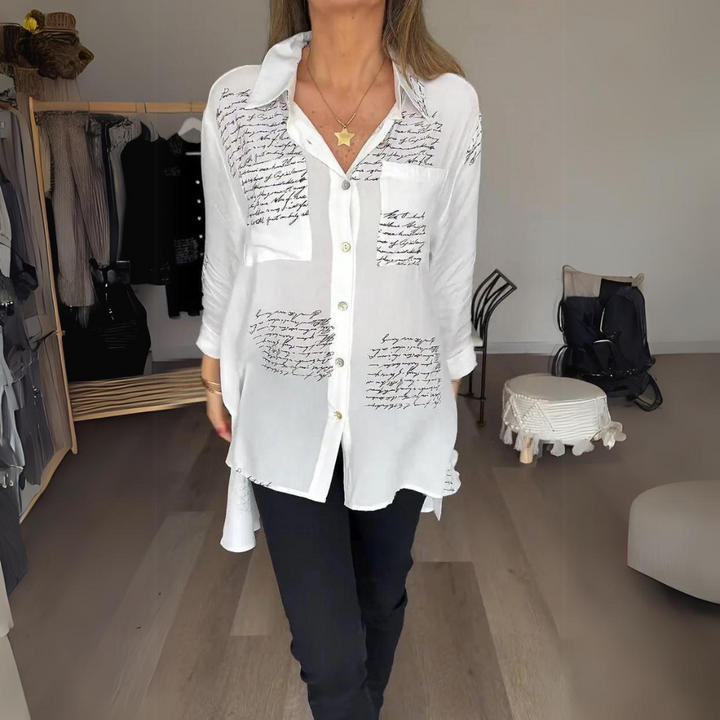 Callista | Chemise Boutonnée Manuscrite