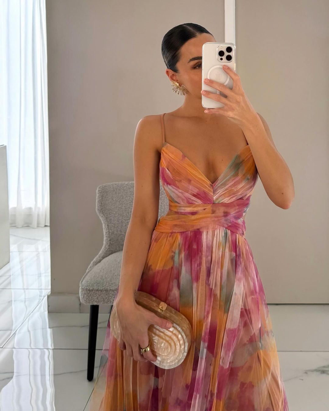Adeline | Robe longue à fleurs