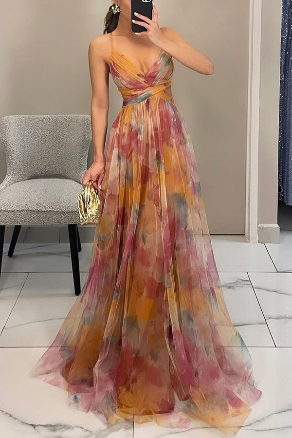 Adeline | Robe longue à fleurs