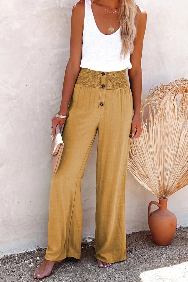 Riana™ | Pantalons Taille Haute Décontractés