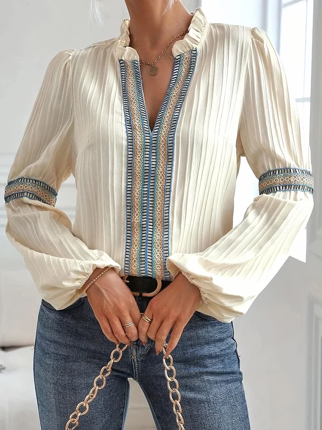 Valerie | Superbe Blouse à Col V