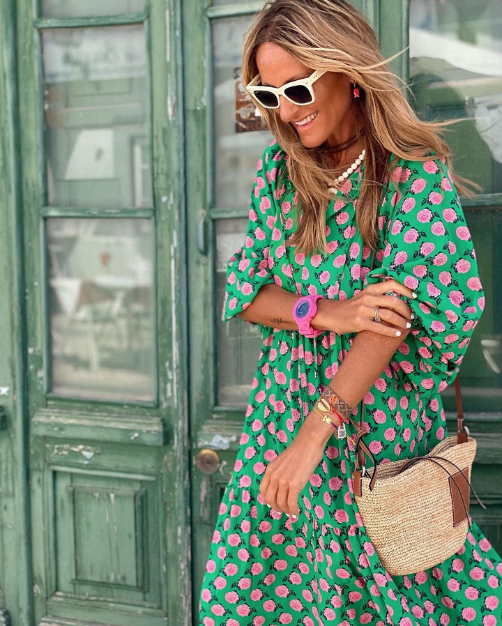 Fabienne | Robe pour Femme de saison printanière