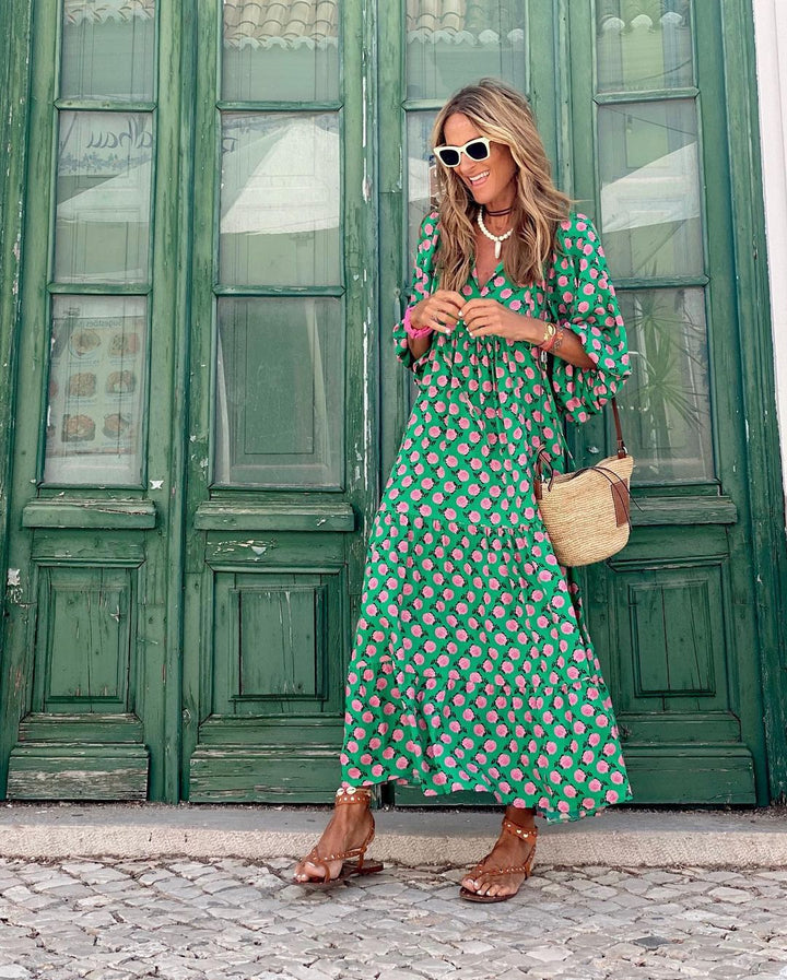 Fabienne | Robe pour Femme de saison printanière