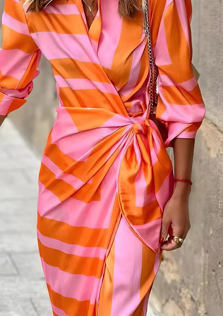 Hannah | Robe portefeuille imprimée