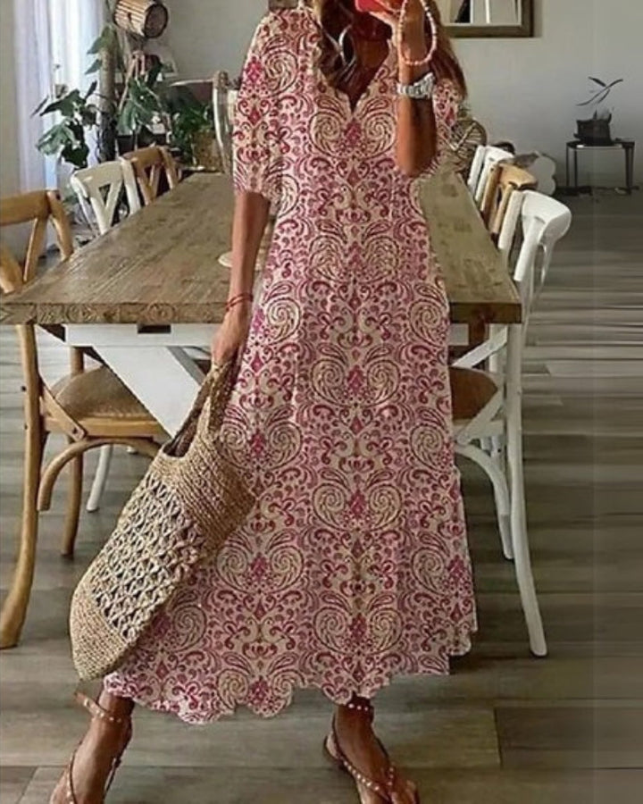 Mireille | Robe Boho avec Couverture du Ventre