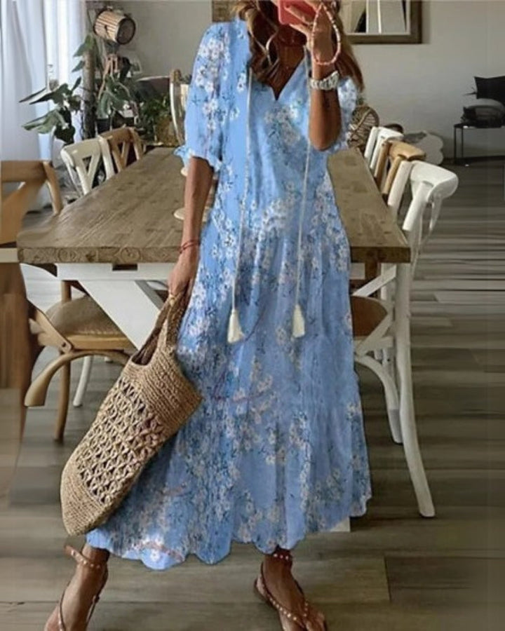 Mireille | Robe Boho avec Couverture du Ventre