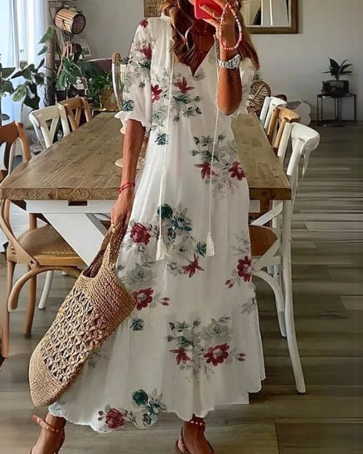Mireille | Robe Boho avec Couverture du Ventre