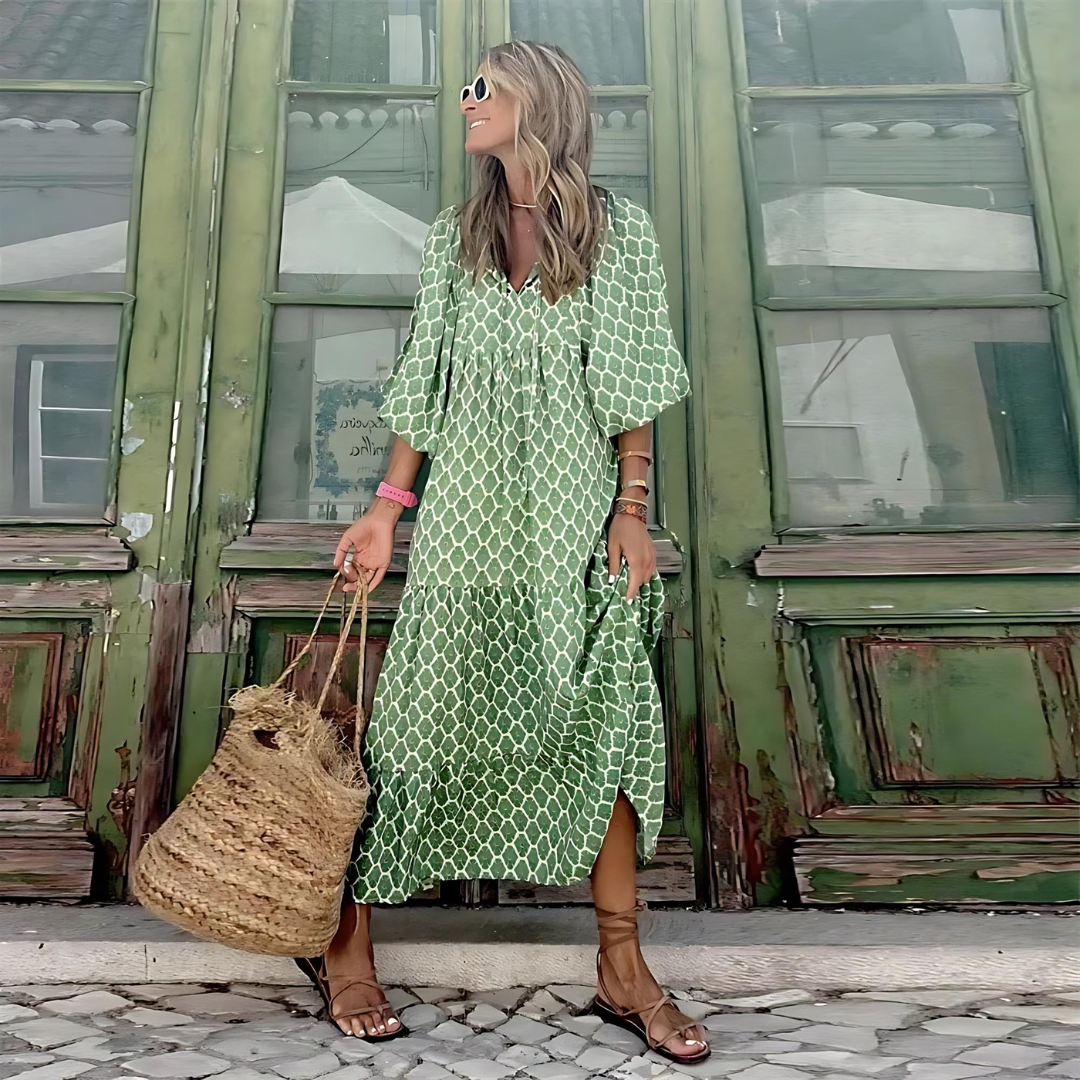 Fabienne | Robe pour Femme de saison printanière