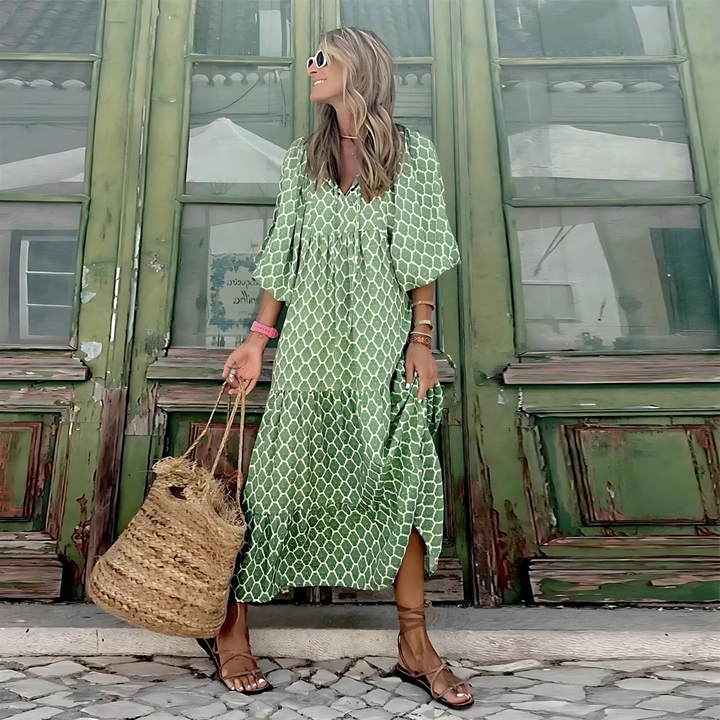 Fabienne | Robe pour Femme de saison printanière