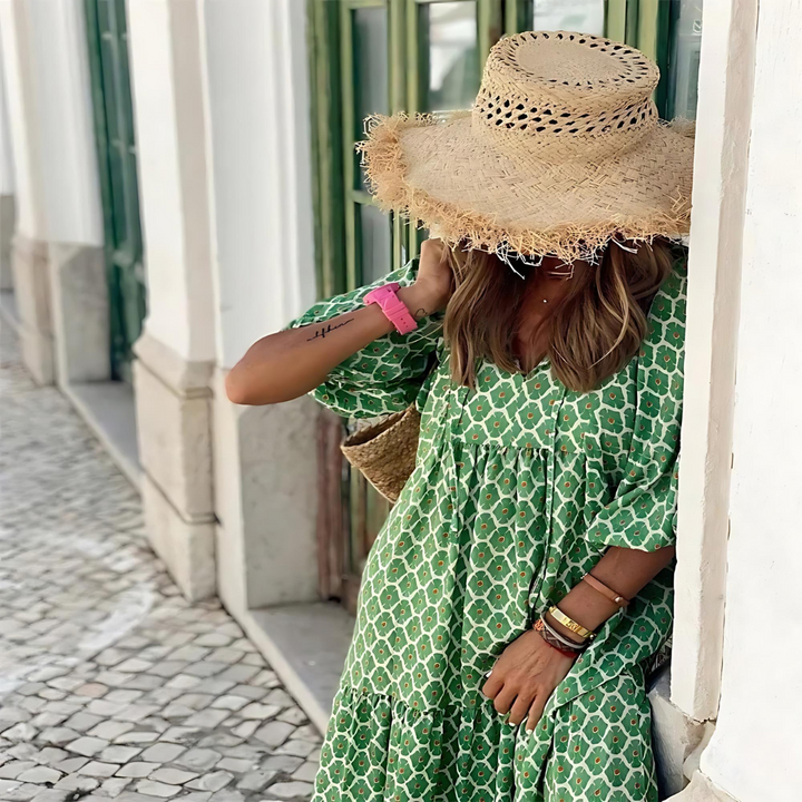 Fabienne | Robe pour Femme de saison printanière