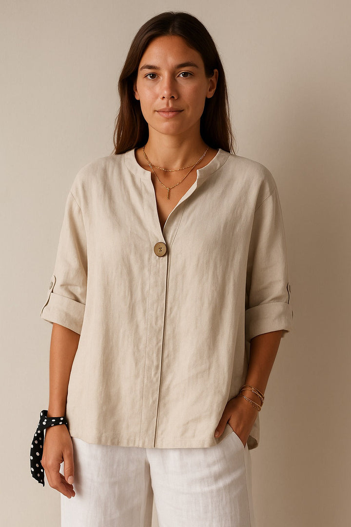Jessa | Blouse décontractée à col en V
