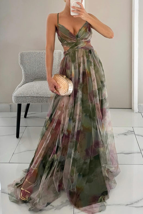 Adeline | Robe longue à fleurs