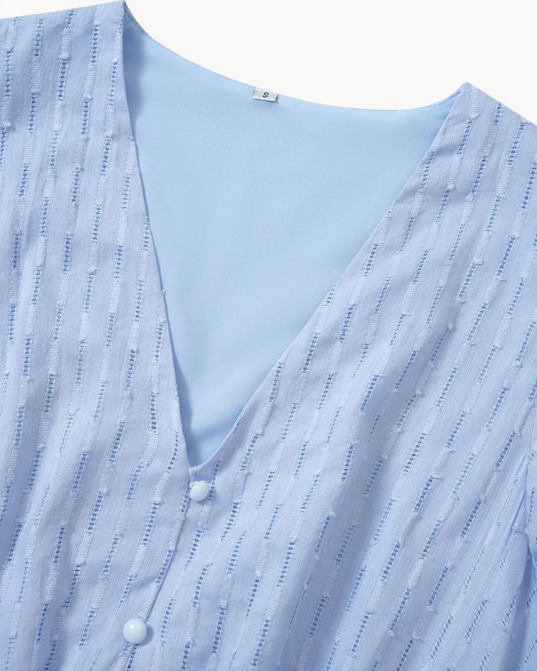 Lara | Robe midi avec encolure en V et manches à volants