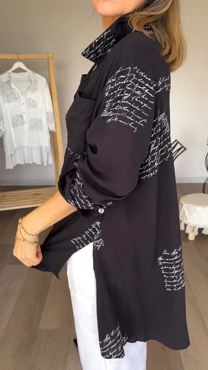 Callista | Chemise Boutonnée Manuscrite