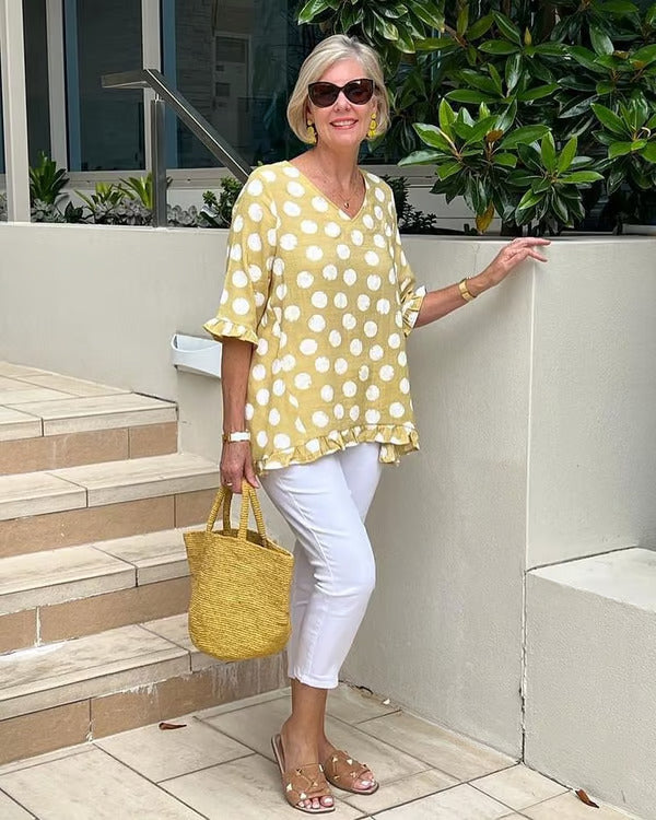 Chloe | Blouse V-Neck Élégante