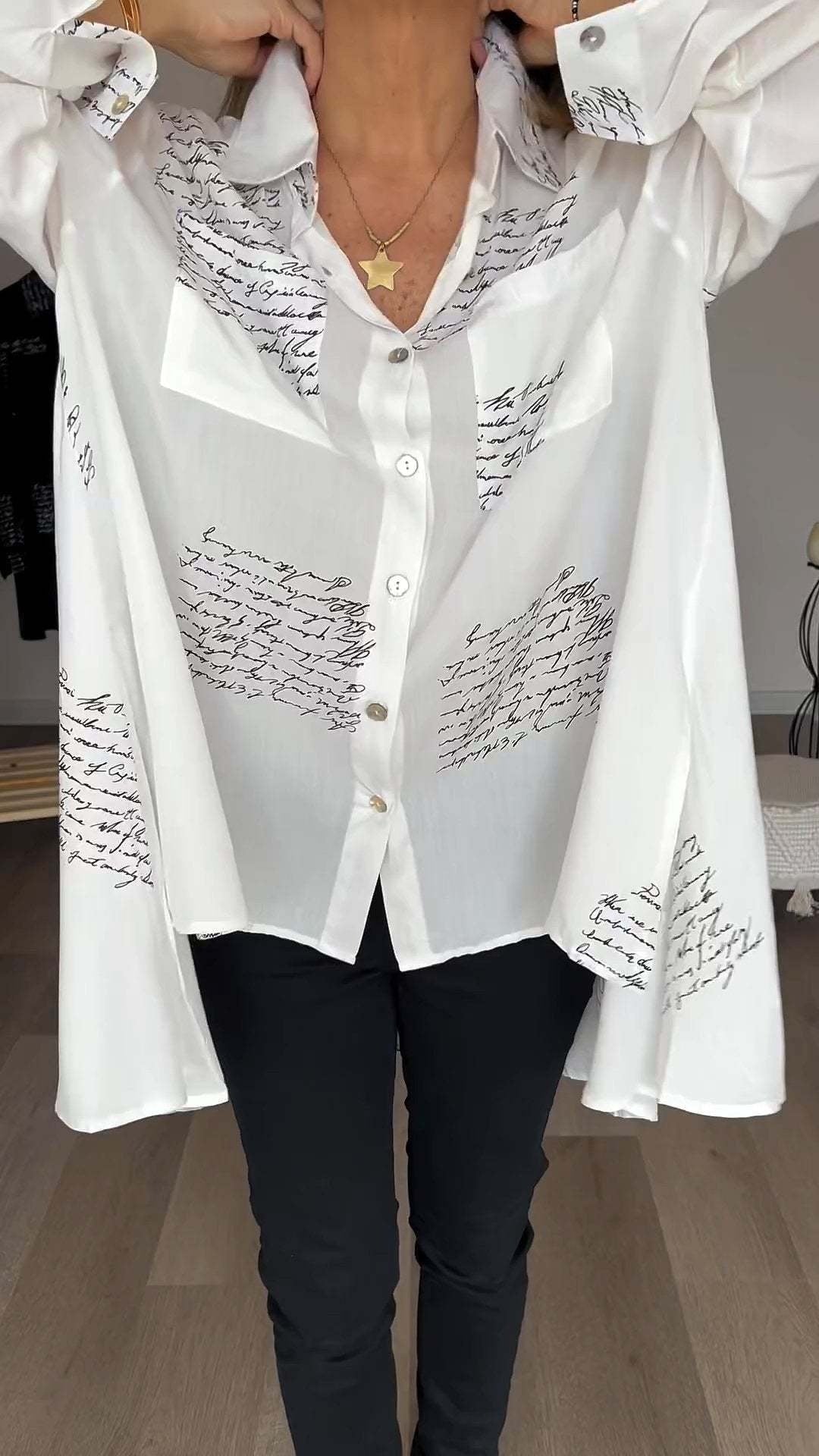 Callista | Chemise Boutonnée Manuscrite