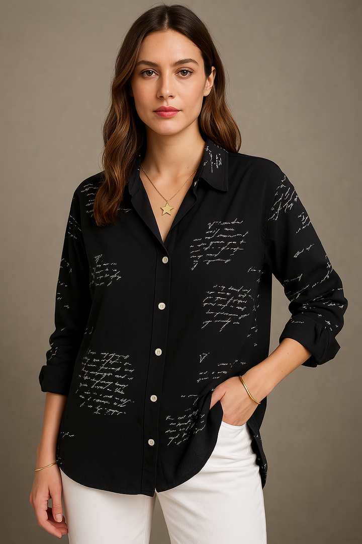 Callista | Chemise Boutonnée Manuscrite
