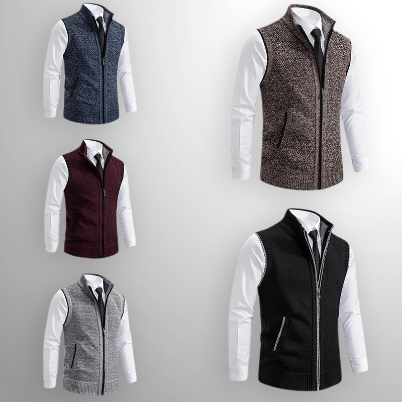 Oliver | Full-Zip Sweater Vest