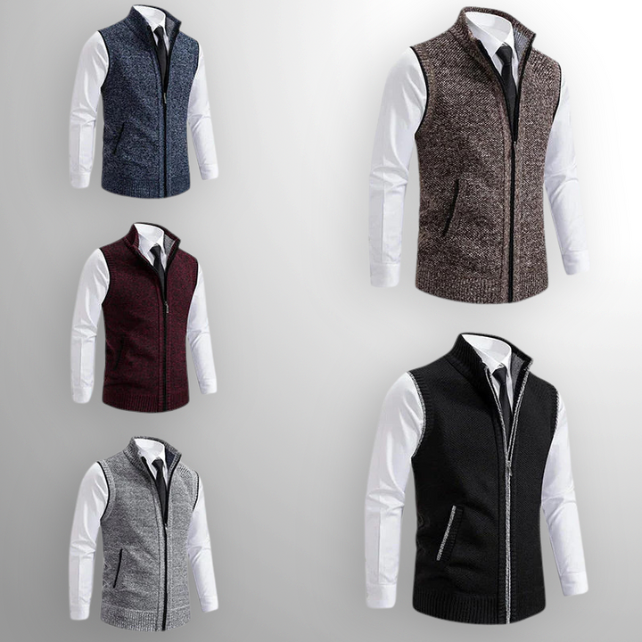 Oliver | Full-Zip Sweater Vest